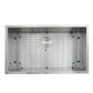 Nantucket Sinks Pro Series 32" Rectangle Undermount Brushed Satin Silver 304 Stainless Steel Single Bowl Zero Radius Kitchen Sink