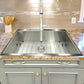 Nantucket Sinks Pro Series 33" Rectangle Drop-in Brushed Satin Silver 304 Stainless Steel Single Bowl Zero Radius 16-Gauge 1-Hole Kitchen Sink