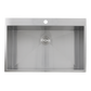Nantucket Sinks Pro Series 33" Rectangle Drop-in Brushed Satin Silver 304 Stainless Steel Single Bowl Zero Radius 16-Gauge 3-Hole Kitchen Sink