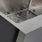 Nantucket Sinks Pro Series 33" Rectangle Undermount Brushed Satin 304 Stainless Steel Single Bowl Patented Design Apron Kitchen Sink