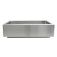Nantucket Sinks Pro Series 33" Rectangle Undermount Brushed Satin 304 Stainless Steel Single Bowl Patented Design Apron Kitchen Sink