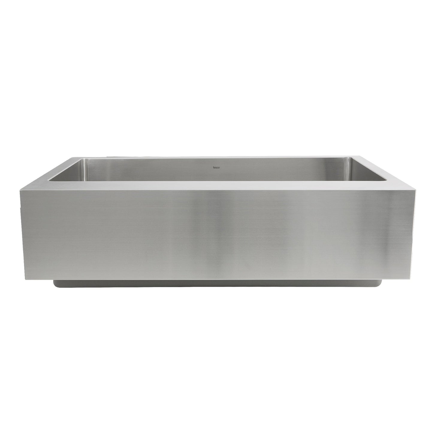 Nantucket Sinks Pro Series 33" Rectangle Undermount Brushed Satin 304 Stainless Steel Single Bowl Patented Design Apron Kitchen Sink