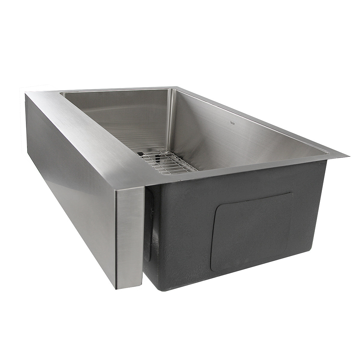 Nantucket Sinks Pro Series 33" Rectangle Undermount Brushed Satin 304 Stainless Steel Single Bowl Patented Design Apron Kitchen Sink