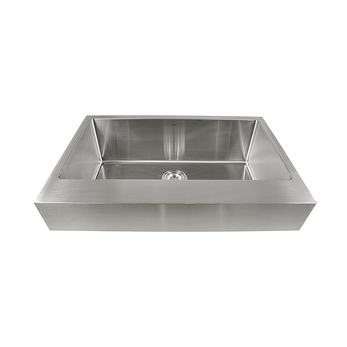 Nantucket Sinks Pro Series 33" Rectangle Undermount Brushed Satin 304 Stainless Steel Single Bowl Patented Design Kitchen Sink With 5.5-Inch Apron Front