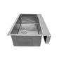 Nantucket Sinks Pro Series 33" Rectangle Undermount Brushed Satin 304 Stainless Steel Single Bowl Patented Design Kitchen Sink With 5.5-Inch Apron Front