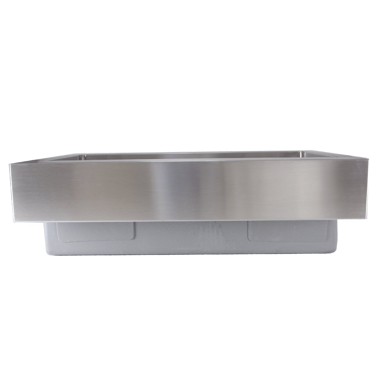 Nantucket Sinks Pro Series 33" Rectangle Undermount Brushed Satin 304 Stainless Steel Single Bowl Patented Design Kitchen Sink With 5.5-Inch Apron Front