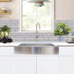 Nantucket Sinks Pro Series 33" Rectangle Undermount Brushed Satin 304 Stainless Steel Single Bowl Patented Design Kitchen Sink With 5.5-Inch Apron Front