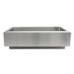 Nantucket Sinks Pro Series 33" Rectangle Undermount Brushed Satin 304 Stainless Steel Single Bowl Patented Design Kitchen Sink With 7-Inch Apron Front