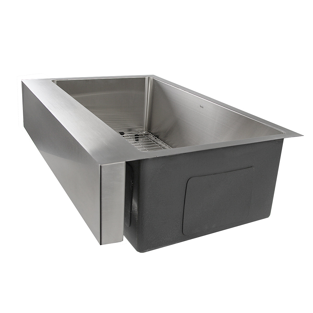 Nantucket Sinks Pro Series 33" Rectangle Undermount Brushed Satin 304 Stainless Steel Single Bowl Patented Design Kitchen Sink With 7-Inch Apron Front
