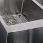 Nantucket Sinks Pro Series 33" Rectangle Undermount Brushed Satin Silver 304 Stainless Steel Double Bowl Farmhouse Apron Kitchen Sink