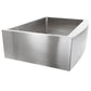 Nantucket Sinks Pro Series 33" Rectangle Undermount Brushed Satin Silver 304 Stainless Steel Single Bowl Small Radius Farmhouse Apron Kitchen Sink