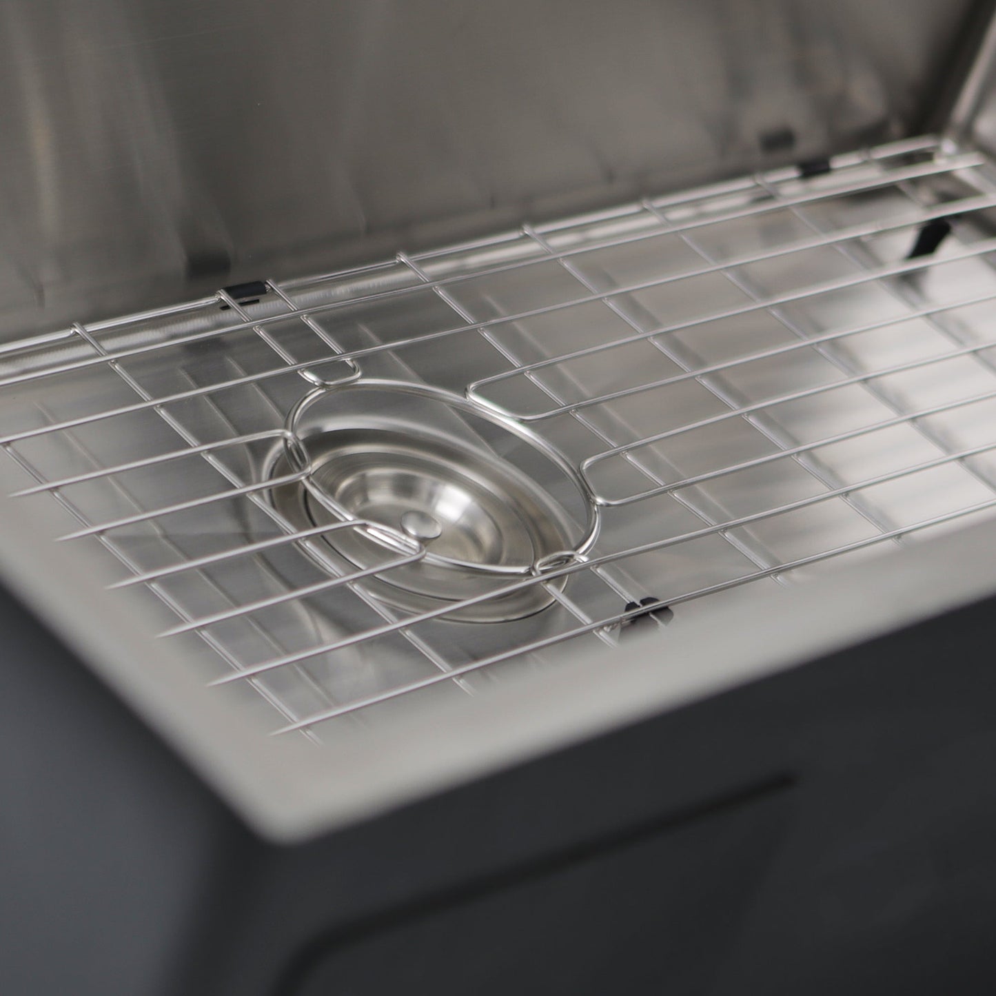 Nantucket Sinks Pro Series 36" Rectangle Undermount Brushed Satin Silver 304 Stainless Steel Single Bowl Small Radius Corners Kitchen Sink