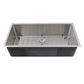 Nantucket Sinks Pro Series 36" Rectangle Undermount Brushed Satin Silver 304 Stainless Steel Single Bowl Small Radius Corners Kitchen Sink