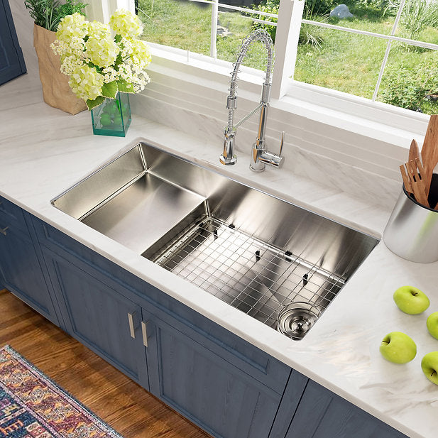Nantucket Sinks Pro Series Undermount Stainless Steel Kitchen Sink With Compatible Accessories