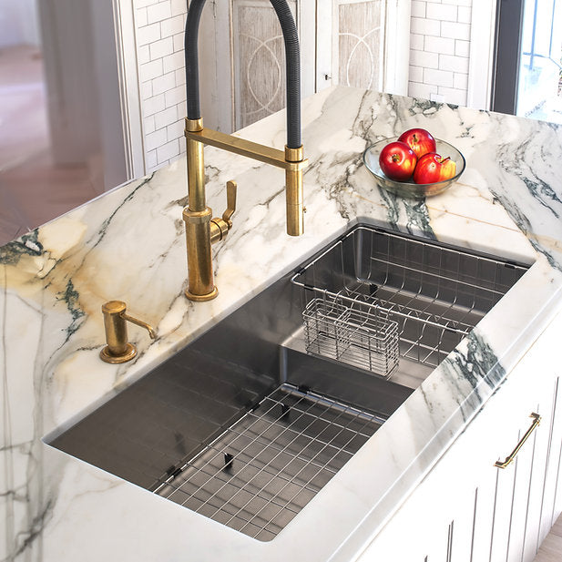 Nantucket Sinks Pro Series Undermount Stainless Steel Kitchen Sink With Compatible Accessories