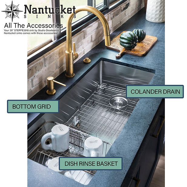 Nantucket Sinks Pro Series Undermount Stainless Steel Kitchen Sink With Compatible Accessories
