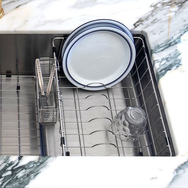 Nantucket Sinks Pro Series Undermount Stainless Steel Kitchen Sink With Compatible Accessories