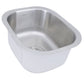 Nantucket Sinks Quidnet Collection 15" Rectangle Undermount Brushed Satin 304 Stainless Steel Single Bowl 18-Gauge Bar/Prep Sink