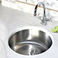 Nantucket Sinks Quidnet Collection 18" Round Undermount or topmount Brushed Satin 304 Stainless Steel Single Bowl 18-Gauge Bar/Prep Sink