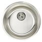 Nantucket Sinks Quidnet Collection 18" Round Undermount or topmount Brushed Satin 304 Stainless Steel Single Bowl 18-Gauge Bar/Prep Sink