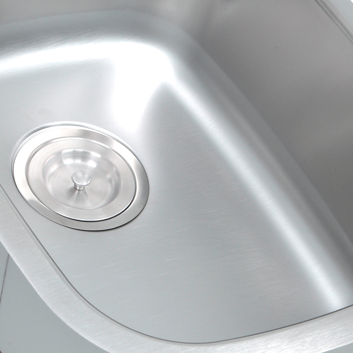 Nantucket Sinks Quidnet Collection 19" Rectangle Undermount Brushed Satin 304 Stainless Steel Single Bowl 18-Gauge Bar/Prep Sink