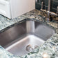 Nantucket Sinks Quidnet Collection 19" Rectangle Undermount Brushed Satin 304 Stainless Steel Single Bowl 18-Gauge Bar/Prep Sink