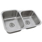 Nantucket Sinks Quidnet Collection 32" Irregular Undermount Brushed Satin Silver 304 Stainless Steel 60/40 Double Bowl 18-Gauge Kitchen Sink