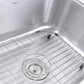 Nantucket Sinks Sconset Collection 23" Rectangle Undermount Brushed Satin Silver 304 Stainless Steel Single Bowl 16-Gauge Kitchen Sink
