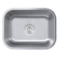 Nantucket Sinks Sconset Collection 23" Rectangle Undermount Brushed Satin Silver 304 Stainless Steel Single Bowl 16-Gauge Kitchen Sink