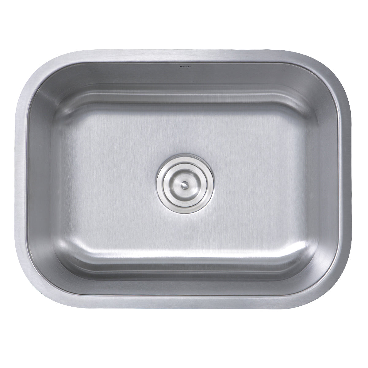 Nantucket Sinks Sconset Collection 23" Rectangle Undermount Brushed Satin Silver 304 Stainless Steel Single Bowl 16-Gauge Kitchen Sink