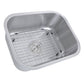Nantucket Sinks Sconset Collection 23" Rectangle Undermount Brushed Satin Silver 304 Stainless Steel Single Bowl 16-Gauge Kitchen Sink