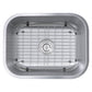 Nantucket Sinks Sconset Collection 23" Rectangle Undermount Brushed Satin Silver 304 Stainless Steel Single Bowl 16-Gauge Kitchen Sink