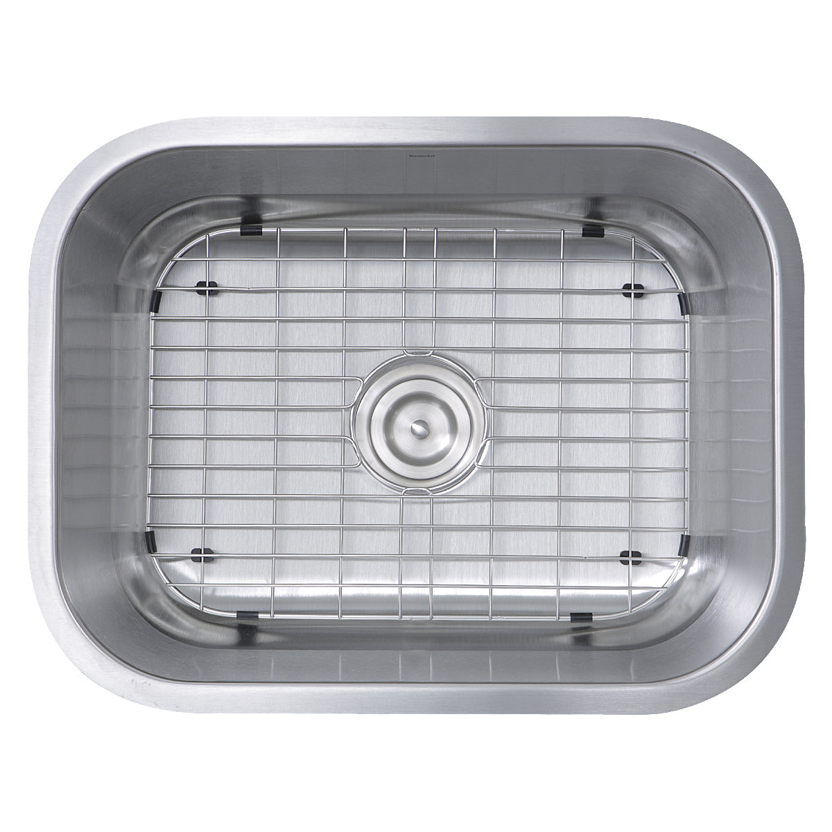 Nantucket Sinks Sconset Collection 23" Rectangle Undermount Brushed Satin Silver 304 Stainless Steel Single Bowl 16-Gauge Kitchen Sink
