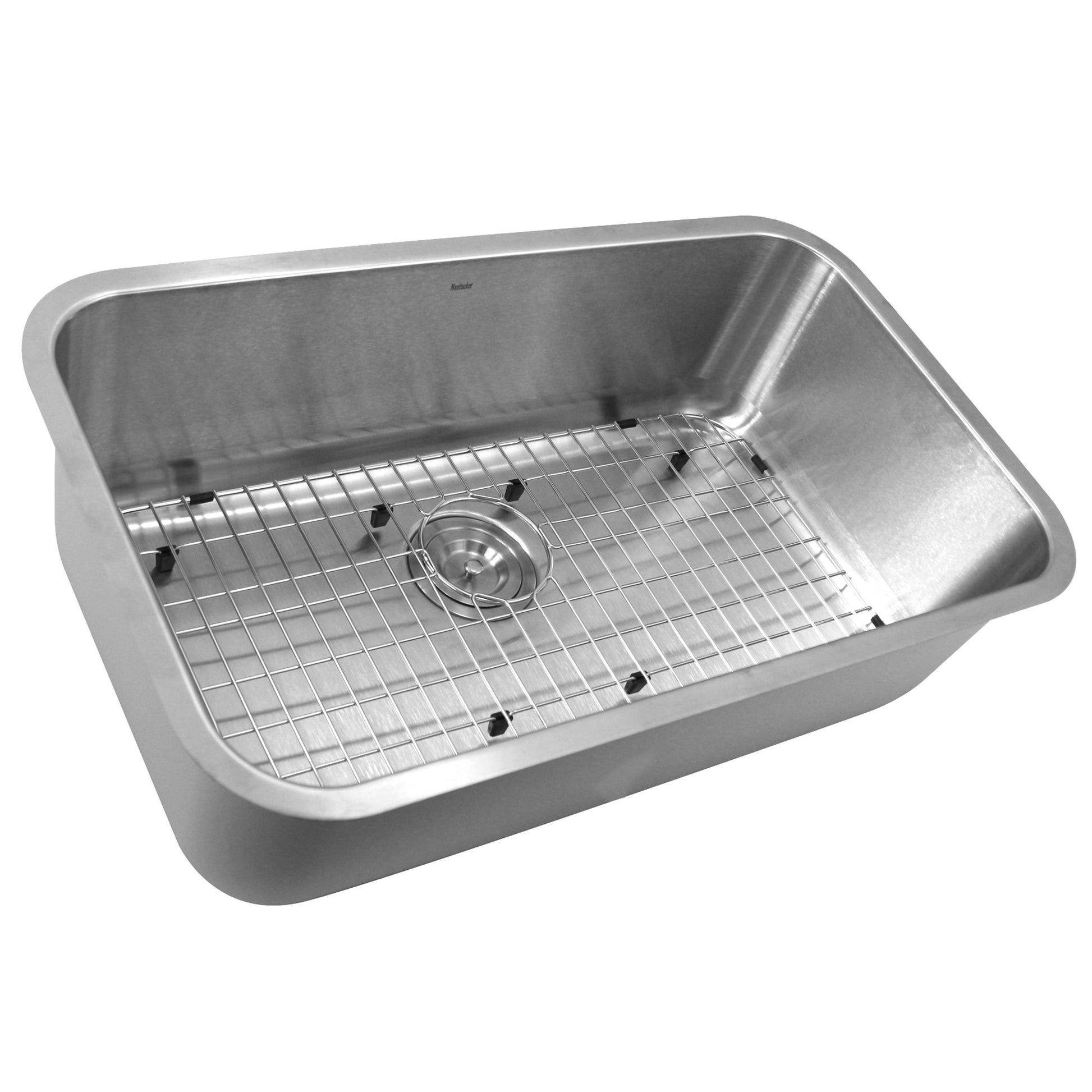 Nantucket Sinks Sconset Collection 30" Rectangle Undermount Brushed Satin 304 Stainless Steel Single Bowl 10" Deep Kitchen Sink