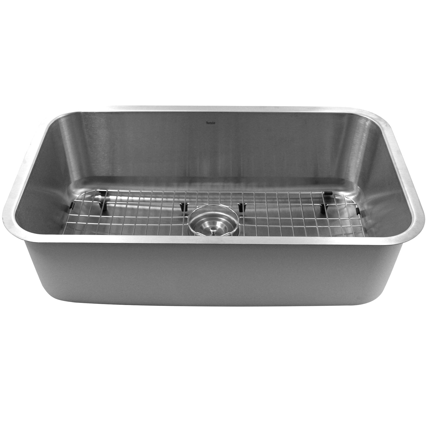 Nantucket Sinks Sconset Collection 30" Rectangle Undermount Brushed Satin 304 Stainless Steel Single Bowl 10" Deep Kitchen Sink
