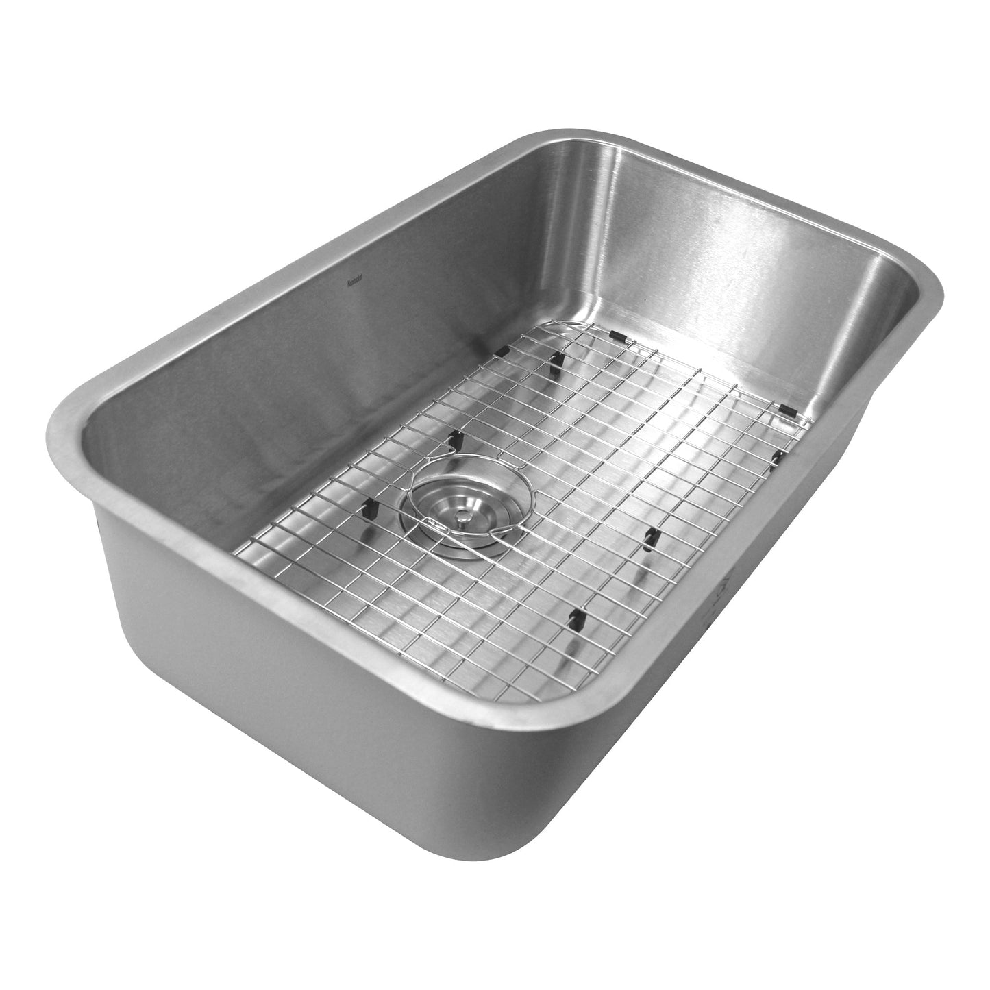 Nantucket Sinks Sconset Collection 30" Rectangle Undermount Brushed Satin 304 Stainless Steel Single Bowl 9" Deep Kitchen Sink