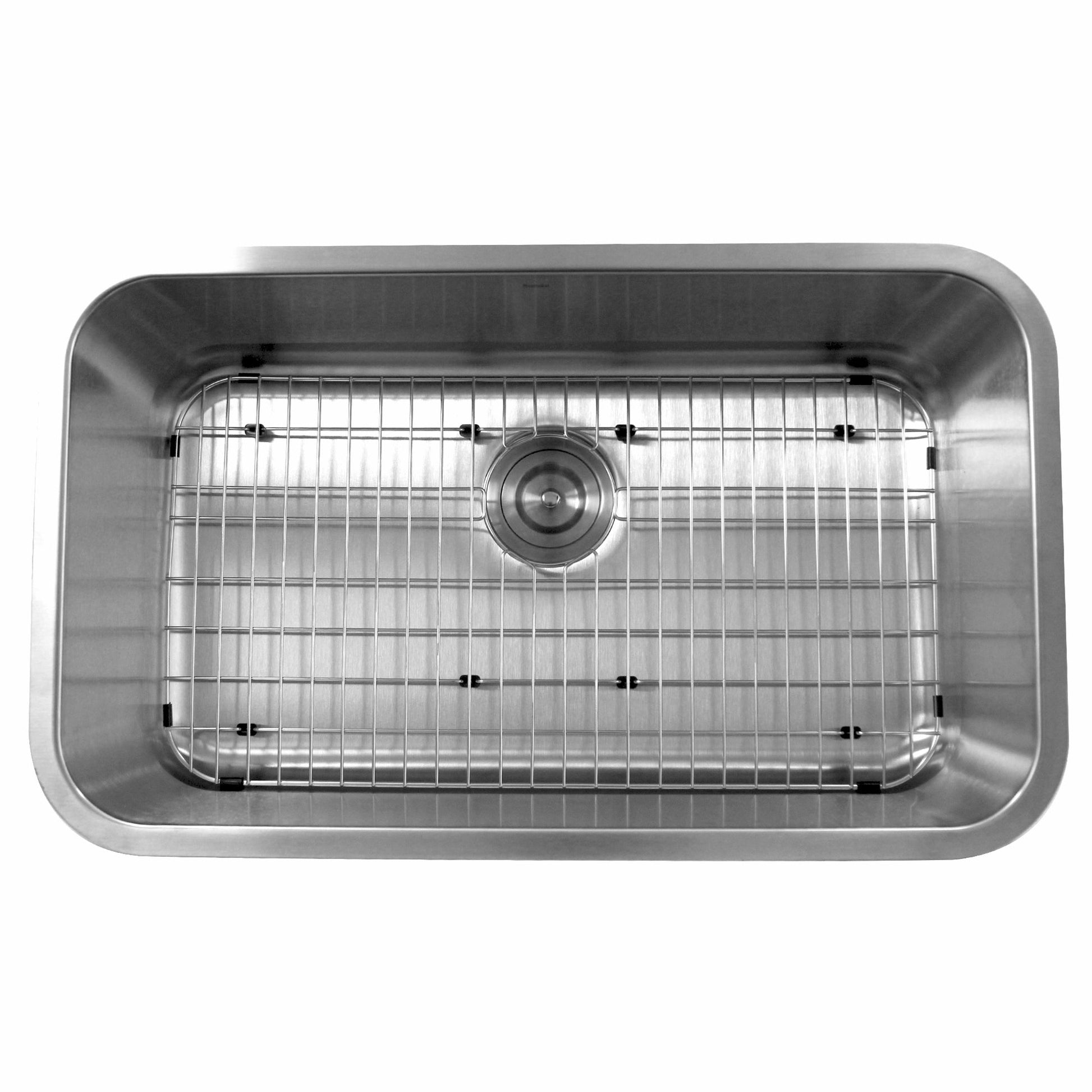 Nantucket Sinks Sconset Collection 30" Rectangle Undermount Brushed Satin 304 Stainless Steel Single Bowl 9" Deep Kitchen Sink