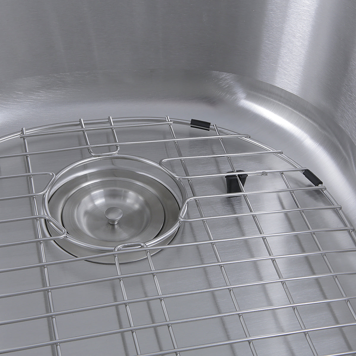 Nantucket Sinks Sconset Collection 32" Irregular Undermount Brushed Satin 304 Stainless Steel 70/30 Double Bowl 16-Gauge Kitchen Sink
