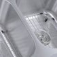 Nantucket Sinks Sconset Collection 33" Rectangle Undermount Brushed Satin Silver 304 Stainless Steel Double Bowl 16-Gauge Kitchen Sink