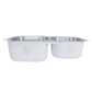 Nantucket Sinks Sconset Collection 35" Irregular Undermount Brushed Satin 304 Stainless Steel Double Bowl Kitchen Sink
