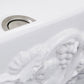 Nantucket Sinks Vineyard 33" Farmhouse Fireclay Kitchen Sink With Grapes Vine Motif Apron