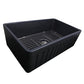 Nantucket Sinks Vineyard 33" Fireclay Farmhouse Apron Black Kitchen Sink