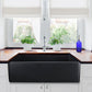 Nantucket Sinks Vineyard 33" Fireclay Farmhouse Apron Black Kitchen Sink