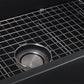 Nantucket Sinks Vineyard 33" Fireclay Farmhouse Apron Black Kitchen Sink