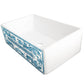 Nantucket Sinks Vineyard 33" Porcelain Enamel Glaze Fireclay Farmhouse Apron Rectangle White/Blue Sink