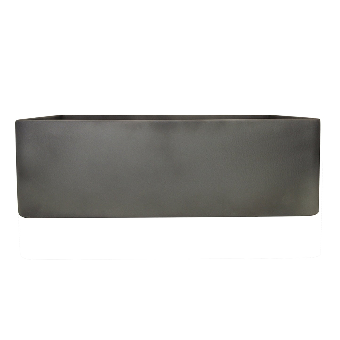 Nantucket Sinks Vineyard Collection 30" Rectangle Undermount Porcelain Enamel Glaze Concrete Grey Fireclay Single Bowl Farmhouse Apron Kitchen Sink With Concrete Finish