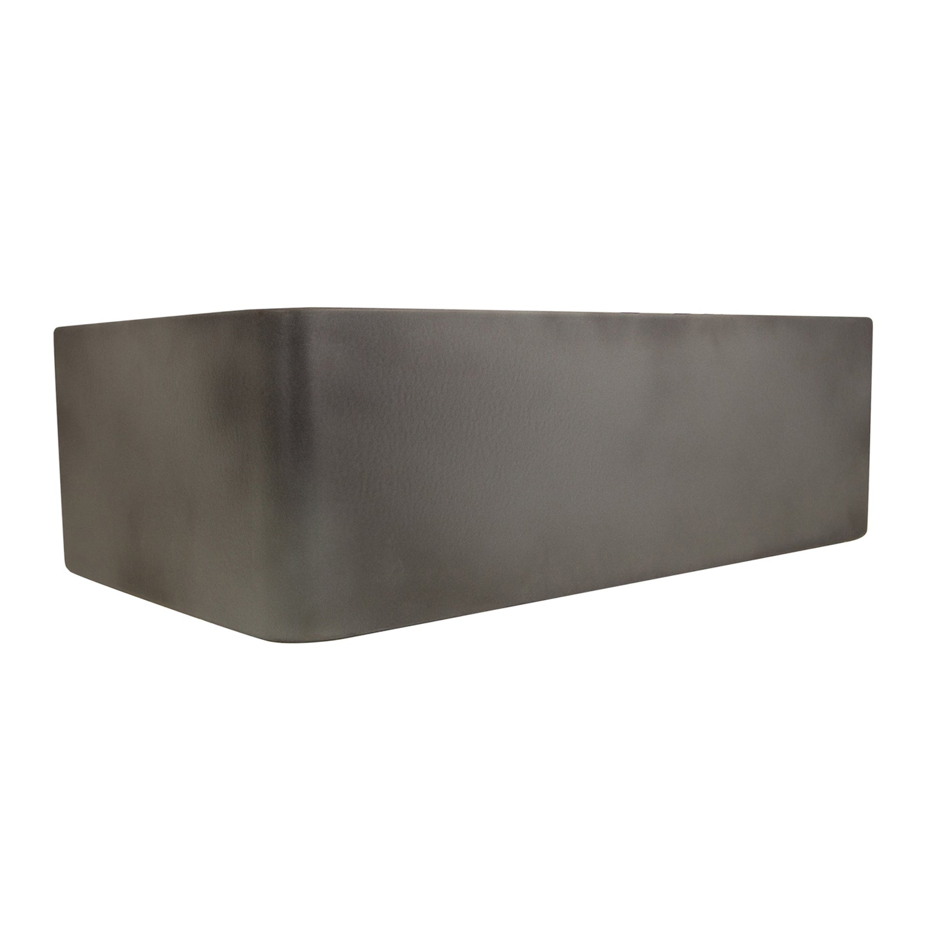 Nantucket Sinks Vineyard Collection 30" Rectangle Undermount Porcelain Enamel Glaze Concrete Grey Fireclay Single Bowl Farmhouse Apron Kitchen Sink With Concrete Finish