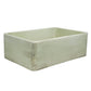 Nantucket Sinks Vineyard Collection 30" Rectangle Undermount Porcelain Enamel Glaze Light Green Fireclay Single Bowl Farmhouse Apron Kitchen Sink With Shabby Green Finish
