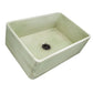Nantucket Sinks Vineyard Collection 30" Rectangle Undermount Porcelain Enamel Glaze Light Green Fireclay Single Bowl Farmhouse Apron Kitchen Sink With Shabby Green Finish