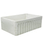 Nantucket Sinks Vineyard Collection 30" Rectangle Undermount Porcelain Enamel Glaze Pale Yellow Fireclay Single Bowl Farmhouse Apron Kitchen Sink With Shabby Straw Finish